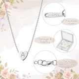 OSNIE Flower Girl Alphabet Heart Pendant Necklace - 18K Silver Plated Tiny Capital Initial Letter Engraved Choker Wedding Day Thank You for Being My Flower Girl Proposal Dainty Jewelry Gift from Bride