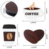 OSNIE 3 Pieces Coffee Tiered Tray Decorations Freestanding Wooden Table Centerpiece Double-Sided Printing Shelf Sitter Signs for Farmhouse Kitchen Coffee Bar Coffee Station Accessories Mug Life Décor