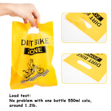 OSNIE 60 Packs Dirt Bike Party Favors Bags Plastic Candy Goodie Bags Loot Gift Bags with Handle for Checkered Motorcycle Motocross Racing Theme Birthday Wedding Party Baby Shower Decorations Supplies