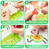 OSNIE 24Pcs Summer 5D DIY Diamond Painting Kits for Kids Adult Beginners Fruit Under The Sea Ocean Animals Resin Rhinestone Diamond Mosaic Stickers Handmade Digital Paint by Numbers Art Craft Gift Set