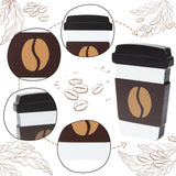 OSNIE 3 Pieces Coffee Tiered Tray Decorations Freestanding Wooden Table Centerpiece Double-Sided Printing Shelf Sitter Signs for Farmhouse Kitchen Coffee Bar Coffee Station Accessories Mug Life Décor