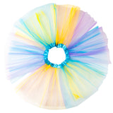 OSNIE 6Pcs Rainbow Ballet Tutu Skirts for Toddler Girls 2-3Layers Multicolor Princess Pretend Dress Up Accessories Princess Party Supplies Birthday Outfit Halloween Christmas Costume Photo Shoot Prop