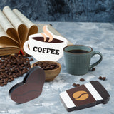 OSNIE 3 Pieces Coffee Tiered Tray Decorations Freestanding Wooden Table Centerpiece Double-Sided Printing Shelf Sitter Signs for Farmhouse Kitchen Coffee Bar Coffee Station Accessories Mug Life Décor