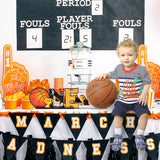 OSNIE Basketball One Letter Sign Wooden Table Centerpieces First 1st Birthday Party Decorations for Baby Boys Girls One Year Old Sports Theme 1st Birthday Milestone Baby Shower Cake Smash Photo Props