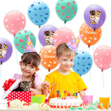 OSNIE 50Pcs Cat Latex Balloons with Ribbons 12 Inch Cartoon Kitten Print Balloons Bouquets Animal Pet Kitty Cat Meow Baby Shower Birthday Party Decorations Supplies Photo Prop for Pets Cat Lover Kids