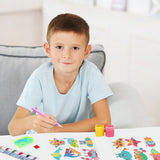 OSNIE 12Pcs Summer Beach 5D DIY Diamond Painting Kits for Kids Adult Beginners Under the Sea Ocean Animals Resin Rhinestone Diamond Mosaic Stickers Handmade Digital Paint by Numbers Art Craft Gift Set