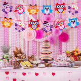 OSNIE 30 Pcs Owl Valentine’s Day Make a Face Stickers Ornament Craft Kits for Kids Make Your Own Sweets and Treats Valentine Cards Hanging Decoration Party Classroom Game Activities Handcraft Supplies
