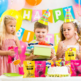 OSNIE 60 Packs Dirt Bike Party Favors Bags Plastic Candy Goodie Bags Loot Gift Bags with Handle for Checkered Motorcycle Motocross Racing Theme Birthday Wedding Party Baby Shower Decorations Supplies