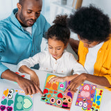 OSNIE 40 Sheets Valentine’s Day Make Your Own Owl Stickers Sheets Mix and Match DIY Make a Face Stickers Valentines Party Favors Supplies Art Craft for Kids School Classroom Party Games Activities