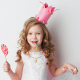 OSNIE DIY Bead Jewelry Making Kit for Kids Girls with Mermaid Starfish Shell Unicorn Rainbow Butterfly Heart Pearl Charms Beads for Bracelets Rings Necklaces Creativity Beading Kits Art Craft, 400Pcs+