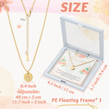 OSNIE Flower Girl Round Alphabet Pendant Necklace - 18K Gold Plated Tiny Capital Initial Letter Engraved Choker Wedding Day Thank You for Being My Flower Girl Proposal Dainty Jewelry Gift from Bride