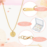 OSNIE Flower Girl Round Alphabet Pendant Necklace - 18K Gold Plated Tiny Capital Initial Letter Engraved Choker Wedding Day Thank You for Being My Flower Girl Proposal Dainty Jewelry Gift from Bride