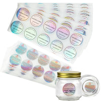 OSNIE 400Pcs Candle Stickers Waterproof Wax Melting Candle Warning Scented Holographic Laser Safety Label Sticker for Candle Making Supplies Candle Tins Soy Wax Candle Container Candle Boxes Packaging
