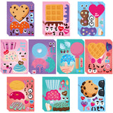 OSNIE 40 Sheets Valentine’s Day Dessert Make a Face Stickers Mix and Match DIY Make Your Own Sweets and Treats Party Game Stickers Craft Cupcake Doughnut Lollipop Cookie Waffle Party Favors for Kids