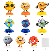 OSNIE 9Pcs Solar System Theme Honeycomb Centerpieces Table Topper Outer Space Party Supplies Cardboard Cutouts Table Decorations Planets Galaxy Photo Booth Props for Kids Birthday Party Baby Shower
