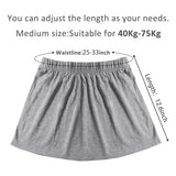 OSNIE 3Pcs Adjustable Layering Fake Top Lower Sweep Set Shirt Extender Hemline