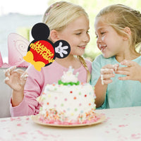 OSNIE Mickey Birthday Cake Topper, Mickey Birthday Party Supplies Inspired Cake Decoration for Mickey Themed Birthday Party Favors Baby Boys and Girls