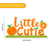 OSNIE Little Cutie Letter Sign Wooden Table Centerpieces Summer Fruit Orange Hey Cutie Tangerine Citrus Themed Party Decor Milestone Cake Smash Photo Prop for Birthday Bridal Baby Shower Fruit Wedding