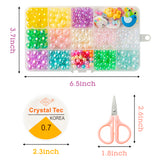 OSNIE Easter DIY Bead Jewelry Making Kit for Kids Girls Bunny Baby Chick Butterfly Flower Bird Frog Radish Charm Beads for Bracelets Rings Necklaces Creativity Beading Kit Art Craft 400Pcs+