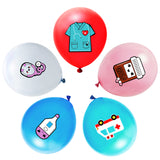 OSNIE 50Pcs Nurse Balloons with Ribbons, 12Inch Nursing Latex Balloons for Nurse Doctor Graduation Party Decorations Medical RN BSN Theme Party Decorations Supplies Kids Birthday Party Baby Shower