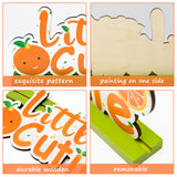 OSNIE Little Cutie Letter Sign Wooden Table Centerpieces Summer Fruit Orange Hey Cutie Tangerine Citrus Themed Party Decor Milestone Cake Smash Photo Prop for Birthday Bridal Baby Shower Fruit Wedding