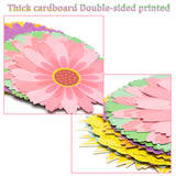 OSNIE 45Pcs Spring Summer Sun Flower Cutouts, Creative Springtime Flowers Wall Decals Bulletin Board Set, Gerbera Daisy Wall Décor for Classroom School Birthday Party Baby Shower, 5.1 x 5.1 Inch