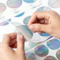 OSNIE 400Pcs Candle Stickers Waterproof Wax Melting Candle Warning Scented Holographic Laser Safety Label Sticker for Candle Making Supplies Candle Tins Soy Wax Candle Container Candle Boxes Packaging