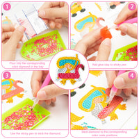 OSNIE 12Pcs Summer Gnomes Diamond Painting Kit 5D DIY Summer Vacation Diamonds Mosaic Stickers Kits for Kids and Adult Beginners Creative Resin Rhinestone Handmade Paint by Numbers Art Craft Gifts Set