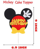 OSNIE Mickey Birthday Cake Topper, Mickey Birthday Party Supplies Inspired Cake Decoration for Mickey Themed Birthday Party Favors Baby Boys and Girls