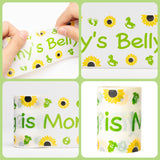 OSNIE 2 Rolls Sunflower Tummy Measuring Tape Measure Pregnant Belly Game How Big is Mommy’s Belly Measure Tape for Sunflower Theme Baby Shower Gender Reveal Party Supplies, 2 Inches x 150 Feet
