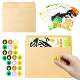 OSNIE 36PCS Dinosaur Party Invitation Cards with Envelopes Stickers Join Us Welcome to My Party Fill In The Blank Guest Invitation Card for Dinosaur Theme Birthday Anniversary Kids Boys Party Supplies