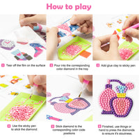 OSNIE 12Pcs 5D Makeup Cosmetics Diamond Painting Stickers Kits, Creative Resin Rhinestone Diamonds Mosaic Stickers, Handmade Digital Paint by Numbers Art Craft Gifts for Kids Adult Beginners