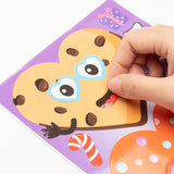 OSNIE 40 Sheets Valentine’s Day Dessert Make a Face Stickers Mix and Match DIY Make Your Own Sweets and Treats Party Game Stickers Craft Cupcake Doughnut Lollipop Cookie Waffle Party Favors for Kids