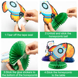 OSNIE 6 Pcs Outer Space Honeycomb Centerpieces Table Toppers, Blast Off to Outer Space Decor Solar System Galaxy Planets Rocket Themed Party Favor Supplies Photo Booth Props for Kid's Birthday