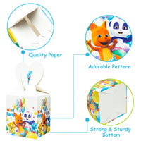 OSNIE 18 Packs Word Party Candy Treat Boxes for Cookies Snack Party Favors, Recyclable Paper Cardboard Candy Container Gifts Boxes, Word Party Decorations Supplies for Baby Shower Kids Birthday Party