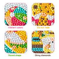 OSNIE 12Pcs Summer Gnomes Diamond Painting Kit 5D DIY Summer Vacation Diamonds Mosaic Stickers Kits for Kids and Adult Beginners Creative Resin Rhinestone Handmade Paint by Numbers Art Craft Gifts Set