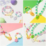 OSNIE Easter DIY Bead Jewelry Making Kit for Kids Girls Bunny Baby Chick Butterfly Flower Bird Frog Radish Charm Beads for Bracelets Rings Necklaces Creativity Beading Kit Art Craft 400Pcs+