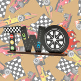 OSNIE Race Car Two Letter Sign Wooden Table Centerpiece Let’s Go Racing Checkered Theme 2nd Party Supplies Hot Wheel Decoration Milestone Cake Smash Photo Props for Kids Boys Two Years Old Birthday
