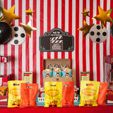 OSNIE 60 Packs Movie Night Party Favors Bags Plastic Candy Goodie Bags Loot Gift Bags with Handle for Hollywood Red Carpet Oscar Awards Theme Birthday Wedding Party Baby Shower Decorations Supplies