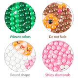 OSNIE 12 Pcs Llama Cactus 5D DIY Diamond Painting Kits for Kids and Adult Beginners, Creative Resin Rhinestone Diamonds Mosaic Stickers, Handmade Digital Paint by Numbers Art Craft Gifts Set