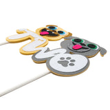 OSNIE Puppy Dog 2nd Birthday Party Decorations Supplies Kit – Gold Number 2 Foil Balloons, Latex Balloons, Pre-Assembled Banner, Felt Cake Topper, Great Puppy Dog Theme Party Supplies for Two Year Old