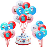 OSNIE 50Pcs Nurse Balloons with Ribbons, 12Inch Nursing Latex Balloons for Nurse Doctor Graduation Party Decorations Medical RN BSN Theme Party Decorations Supplies Kids Birthday Party Baby Shower