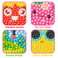 OSNIE 24Pcs Summer 5D DIY Diamond Painting Kits for Kids Adult Beginners Fruit Under The Sea Ocean Animals Resin Rhinestone Diamond Mosaic Stickers Handmade Digital Paint by Numbers Art Craft Gift Set