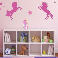 OSNIE Unicorn Theme First Birthday Number One Wood Sign Unicorn Party Decor Freestanding Number 1 Standing Sign Centerpieces with Stickers Cake Smash Photo Prop for Baby Shower Webbing Anniversary