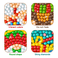 OSNIE 12Pcs Christmas 5D DIY Diamond Painting Kit for Kids Adults Beginners Santa Claus Christmas Tree Gingerbread Snowman Penguin Reindeer Gnome Mosaic Stickers Paint by Numbers Art Craft Gift Set