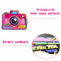 OSNIE 1980s Retro Theme Party Decor Supplies Television Roller Skates Radio Hip Pop Cardboard Cutouts Door Porch Banner Wall Decor 1980s Party Favors Photo Booth Props for 80’s Theme Nostalgic Party