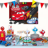 OSNIE Race Car Party Games, Pin the Wheel and Smile on the Car, Large Poster with Blindfolds and Stickers, Let’s Go Racing Themed Party Decorations Family Game Activities for Kids Birthday Baby Shower
