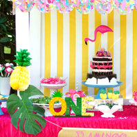OSNIE Pineapple One Letter Sign Wooden Table Centerpieces for Baby Boys Girls Tropical Hawaiian Luau Summer Fruit Theme 1st First Birthday Party Supplies Decoration Baby Shower Cake Smash Photo Prop
