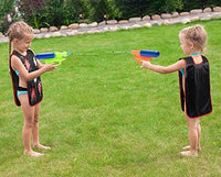 OSNIE 6 Packs Water Guns Water Activated Vests with Goggles, Super Water Blaster Squirt Guns & Target Vests & Eye Protective Goggles, Summer Outdoor Backyard Water Fight Play Fun Toys for Teens Kids