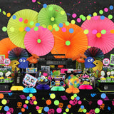 OSNIE 12Pcs 1980s Honeycomb Centerpieces Table Topper Hip Hop Party Decorations and Supplies 80's Retro Table Decor 1980s Party Favors Photo Booth Props for 80’s Themed Nostalgic Party Hip Hop Party